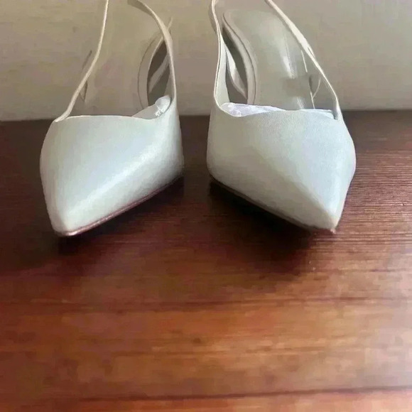 Schutz Blanche Pump in Pearl Size 9.5B Brand New Leather Heels - Picture 4 of 12